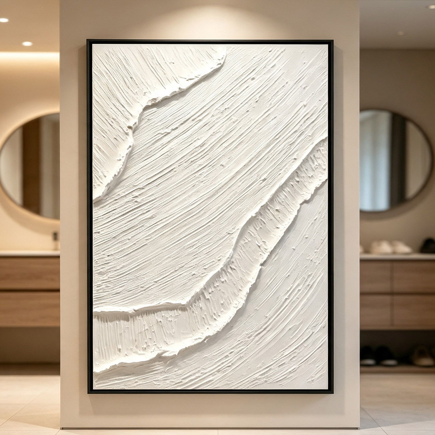 Home Decor Frames - لوحة زيتية تجريدية ثلاثية الأبعاد مرسومة