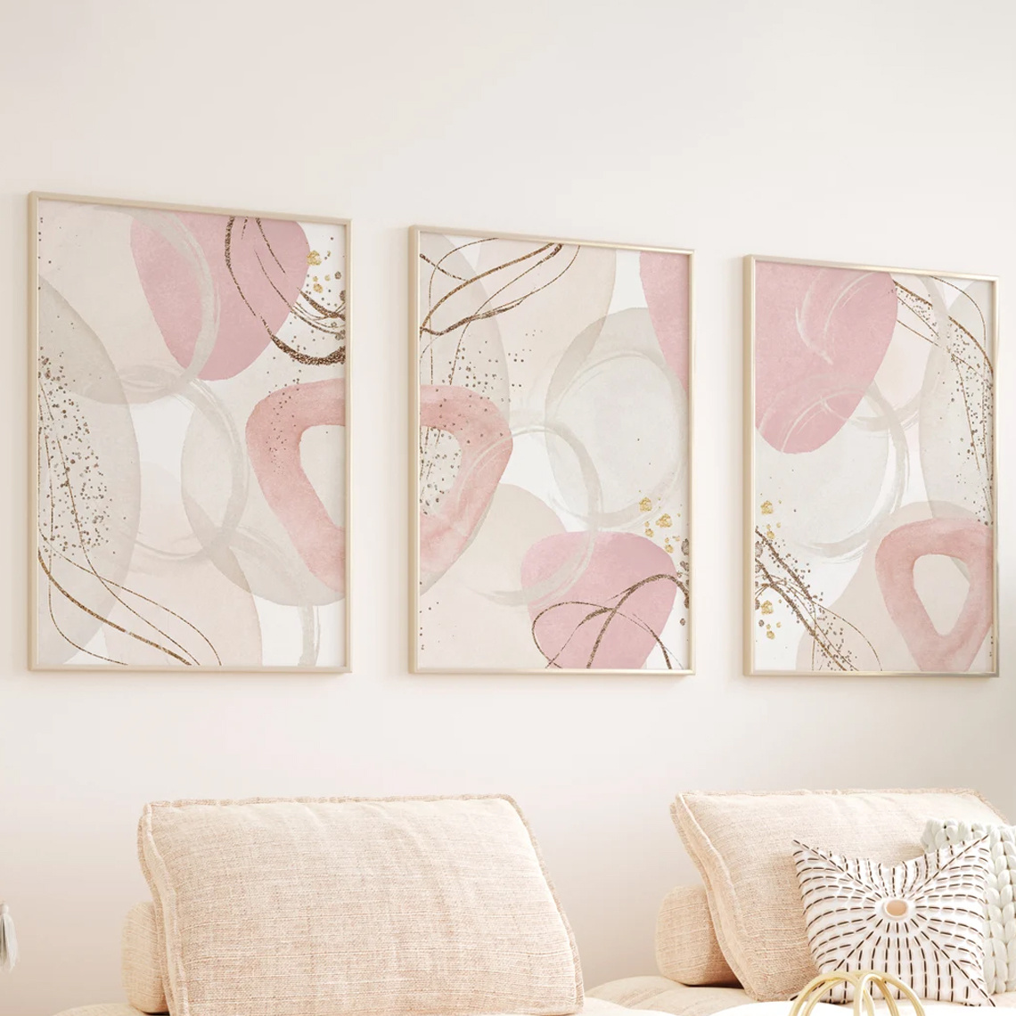 Home Decor Minimal - مجموعة من 3 قطع من لوحات