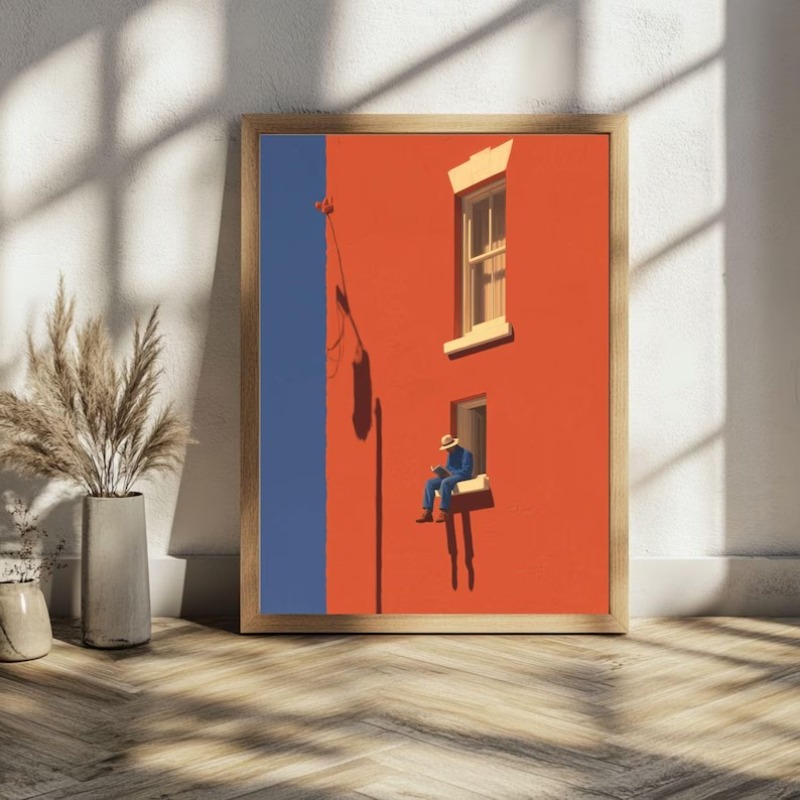 Home Decor Minimal - لوحة فنية جدارية بتصميم عتيق بسيط
