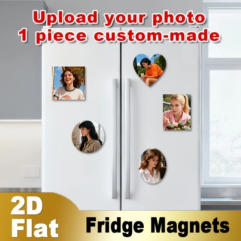 Home Decor Kitchen - مغناطيس ثلاجة مخصص بصورة شخصية ثنائية