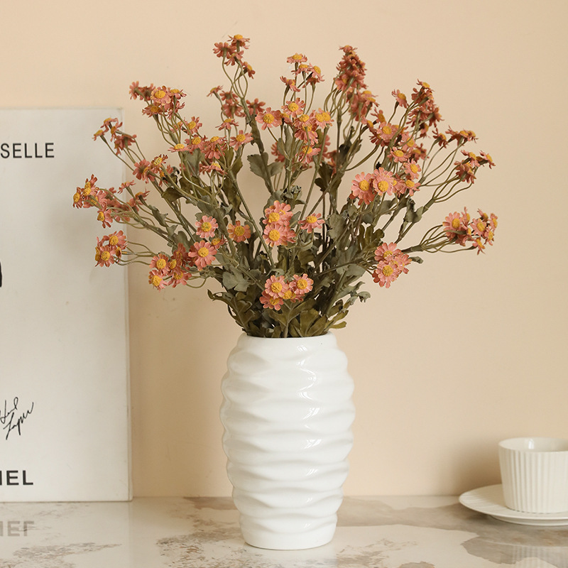 Home Decor Daisy - زهور حرير صناعية ، أقحوان ،