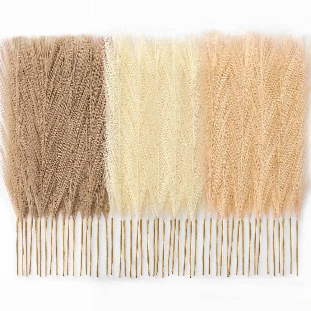 Pampas Grass Decor - 15 قطعة من عشب البامباس الاصطناعي