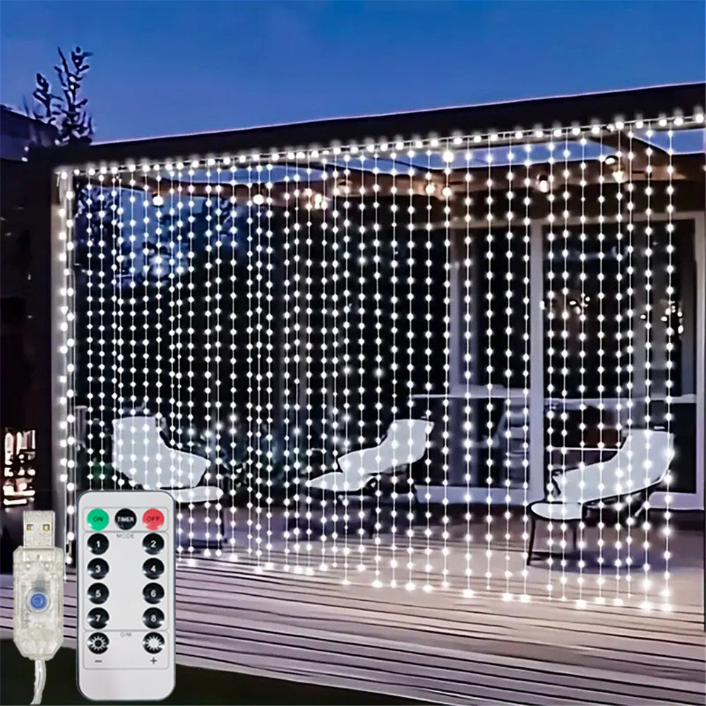 Fairy Lights Bedroom - 3/6 متر USB LED الستار 8