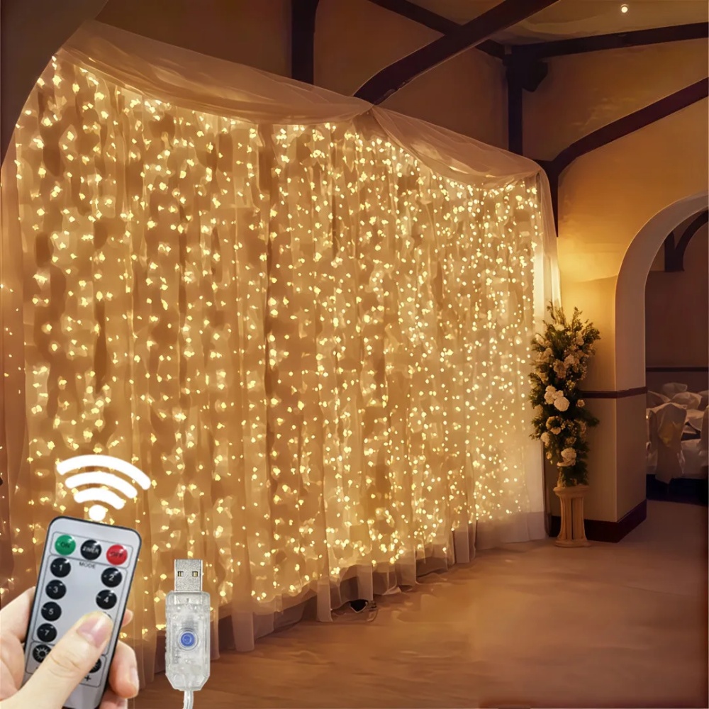 Fairy Lights Bedroom - أضواء ستارة LED بطول 3/6 متر