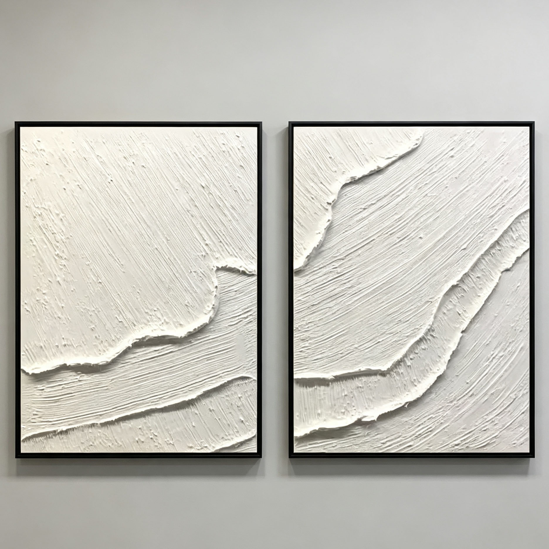 لوحة زيتية تجريدية ثلاثية الأب - مراجعة Home Decor Frames وسعره