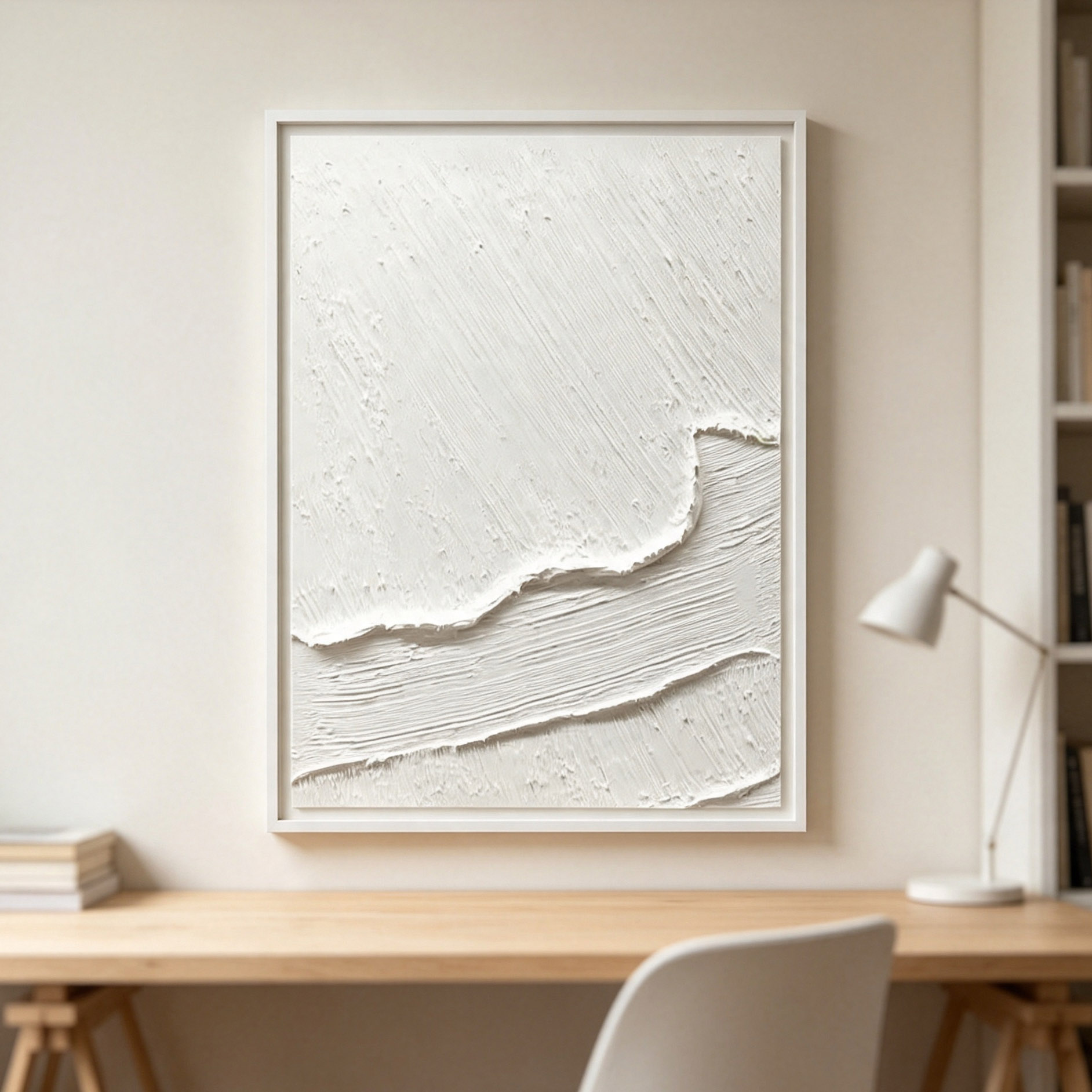 لوحة زيتية تجريدية ثلاثية الأب - مراجعة Home Decor Frames وسعره