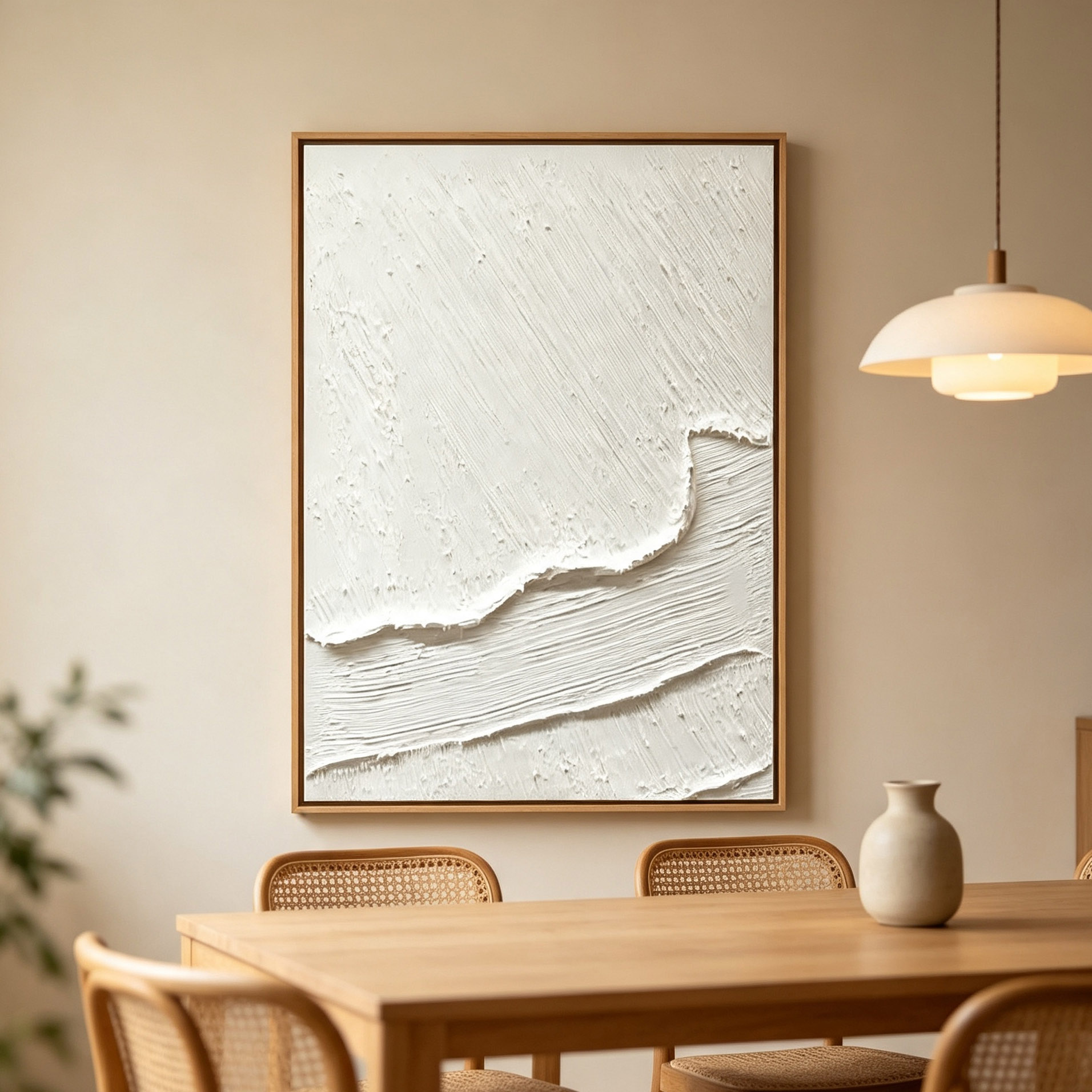 لوحة زيتية تجريدية ثلاثية الأب - مراجعة Home Decor Frames وسعره