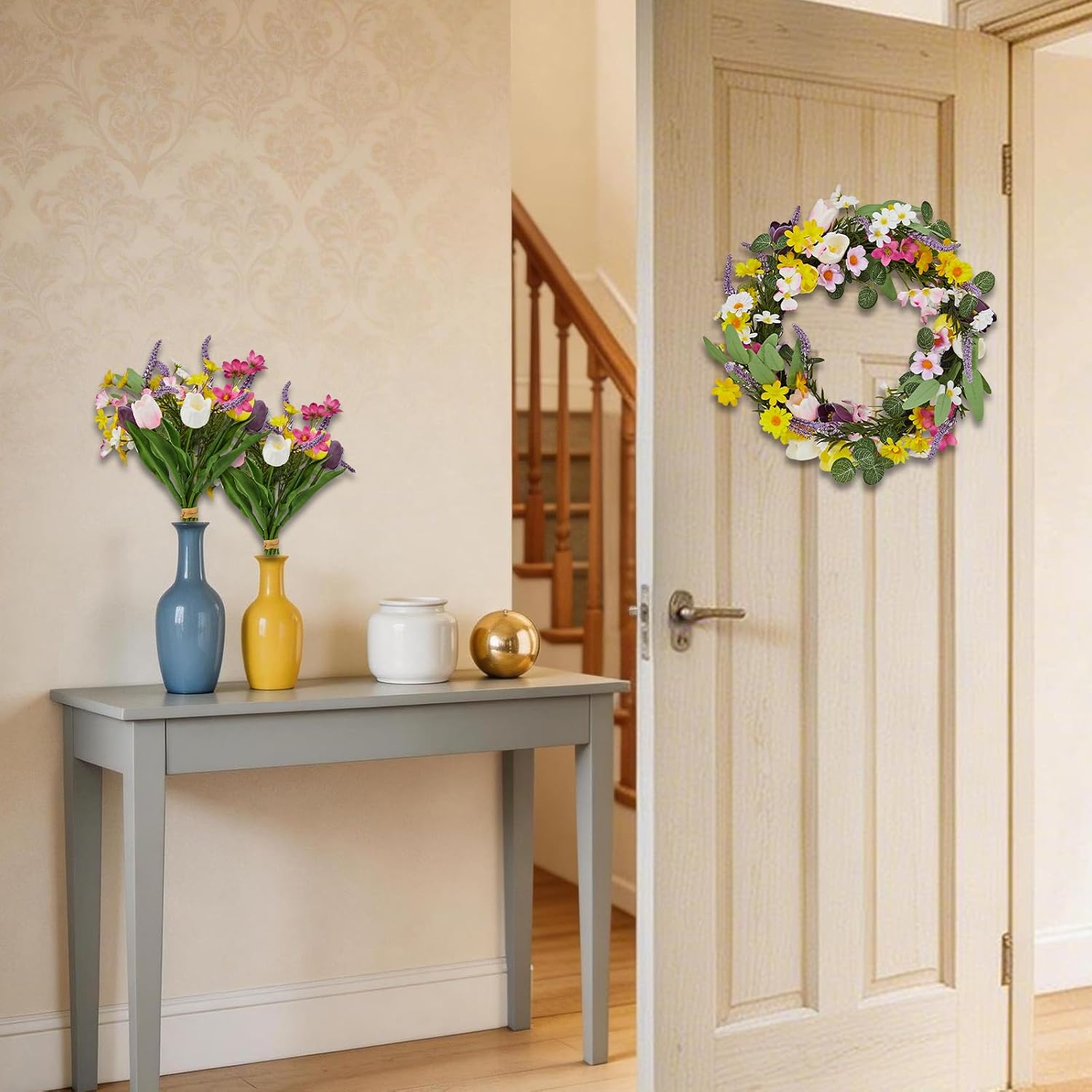 إكليل زهور الأقحوان واللافندر  - مراجعة Home Decor Daisy وسعره