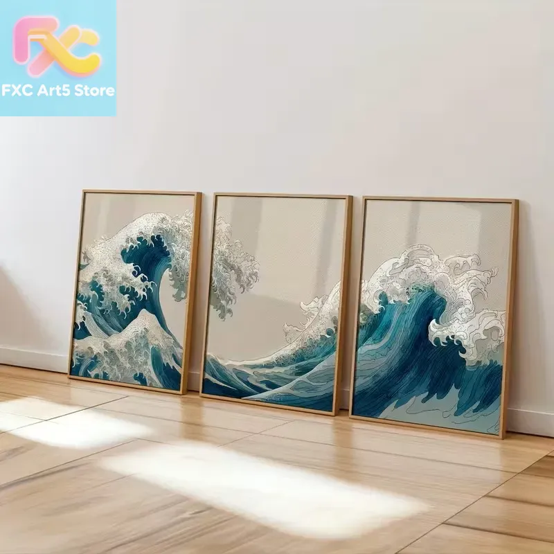 لوحة قماشية بدون إطار، 3 قطع،  - مراجعة Home Decor Nautical وسعره