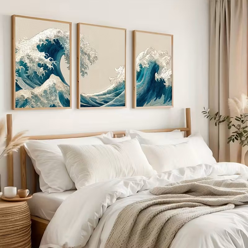 لوحة قماشية بدون إطار، 3 قطع،  - مراجعة Home Decor Nautical وسعره