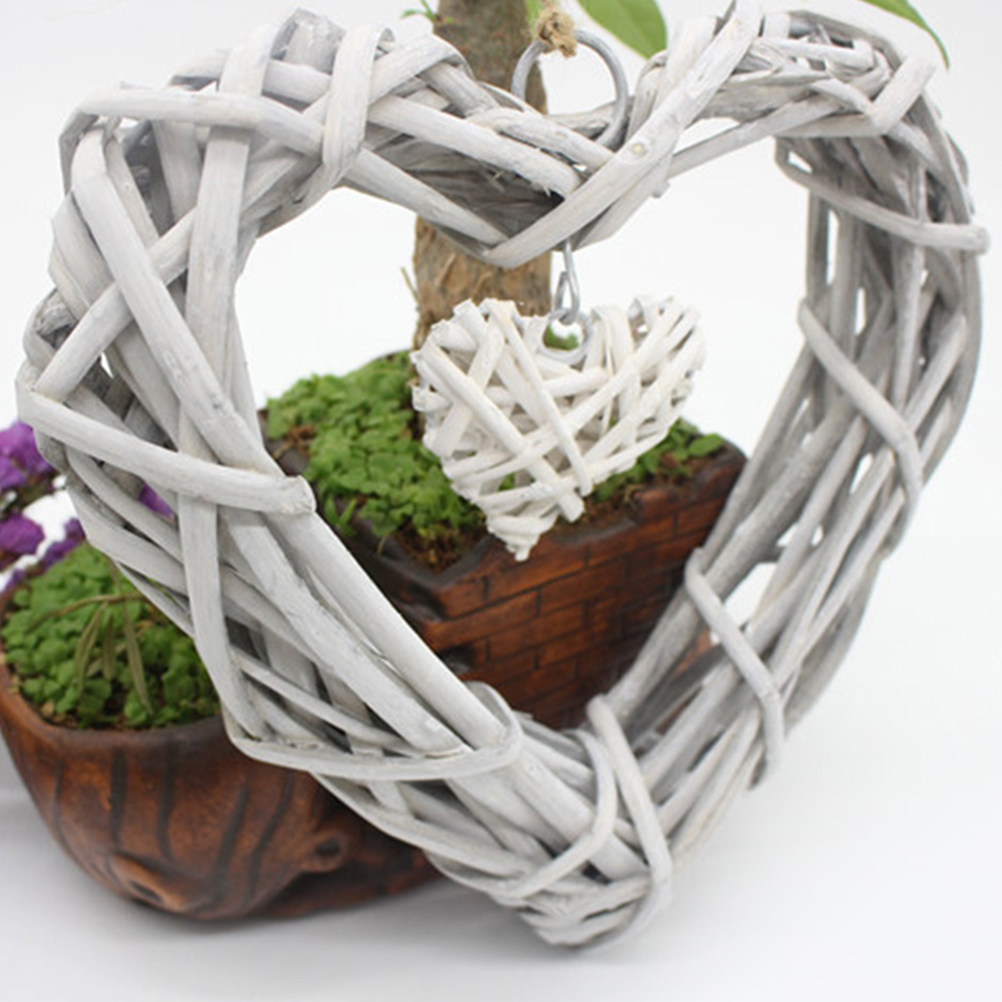 زينة قلب من الخوص بلون بيج ريف - مراجعة Home Decor Rattan وسعره