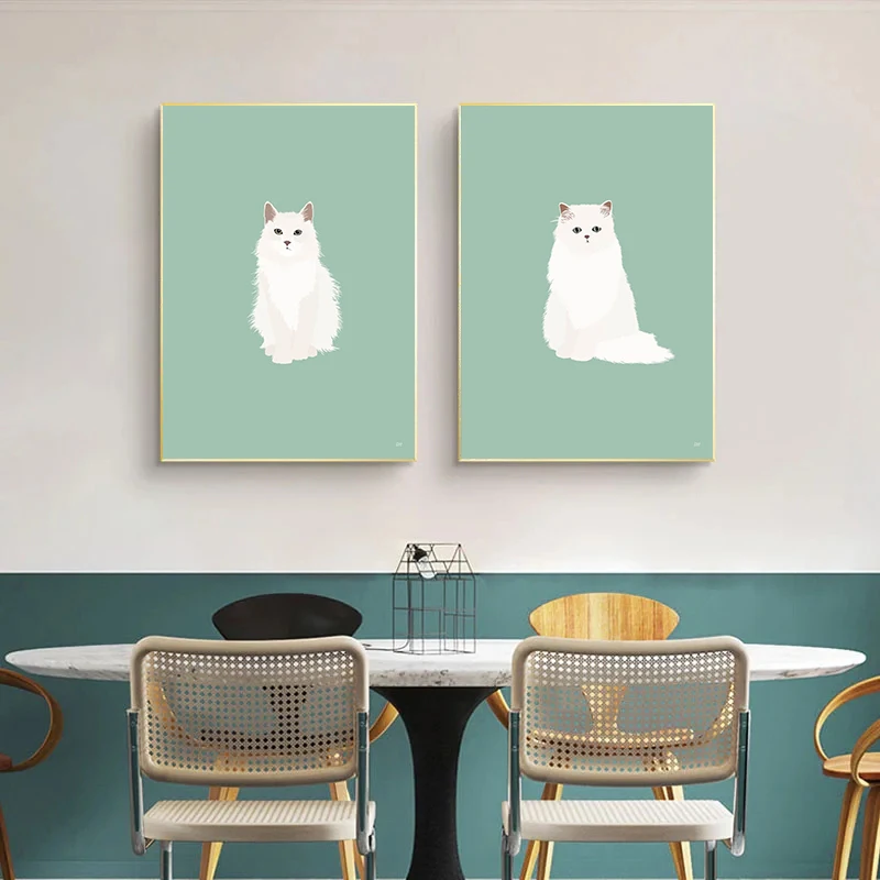 ملصقات قطط سيام وسفينكس وسكوتش - مراجعة Home Decor Minimal وسعره