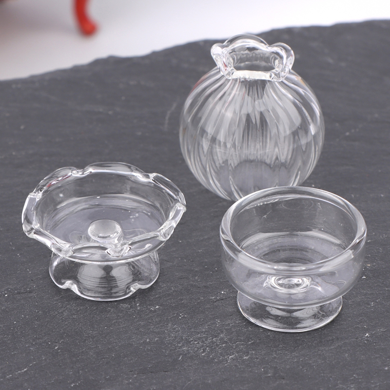 1:12 دمية مصغرة الزجاج زهرية ك - مراجعة Home Decor Vase وسعره