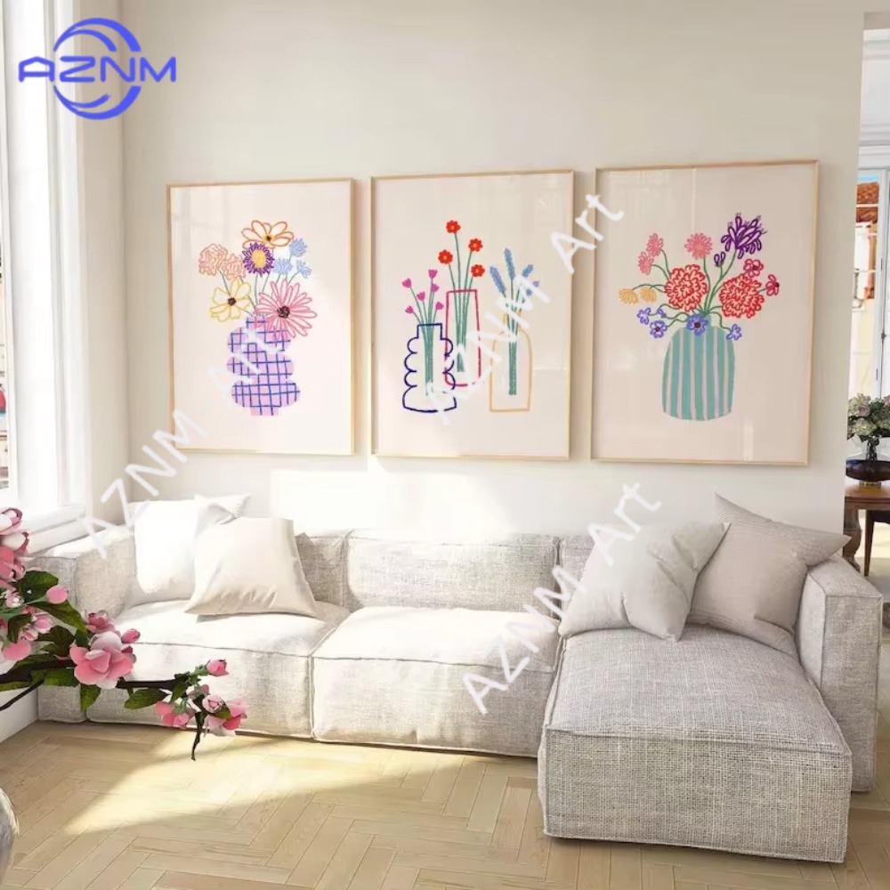 لوحة فنية جدارية قماشية بتصميم - مراجعة Home Decor Vase وسعره