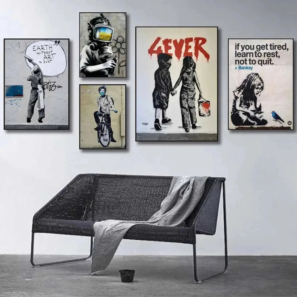 لوحة فنية جدارية بدون إطار بتص - مراجعة Home Decor Minimal وسعره