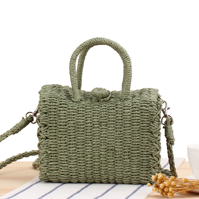 حقيبة شاطئ صيفية من القش للنسا - مراجعة Home Decor Rattan وسعره