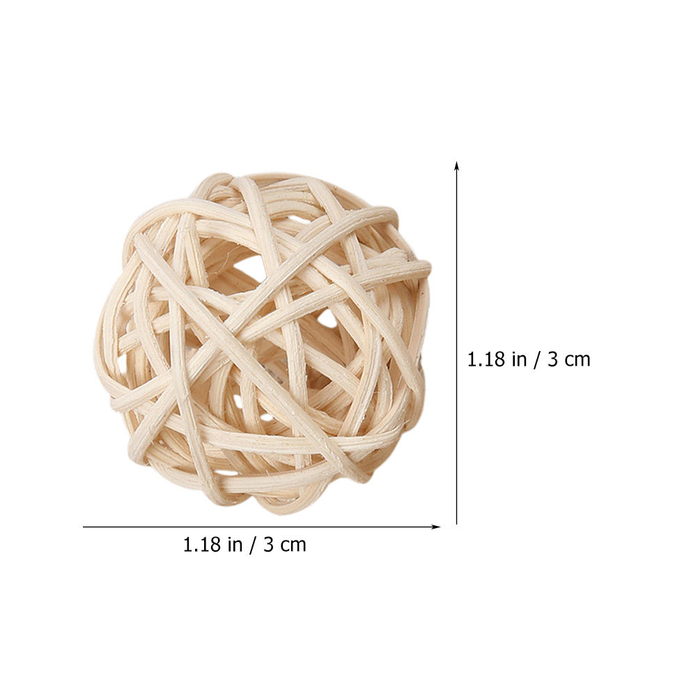 20 قطعة من كرات الروطان العطري - مراجعة Home Decor Rattan وسعره