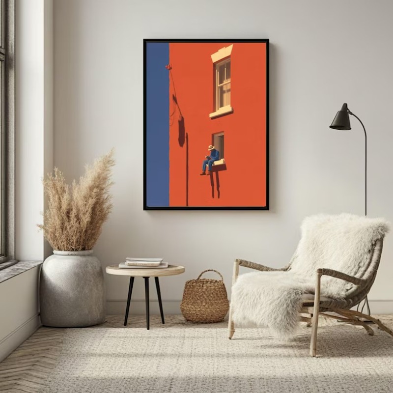 لوحة فنية جدارية بتصميم عتيق ب - مراجعة Home Decor Minimal وسعره