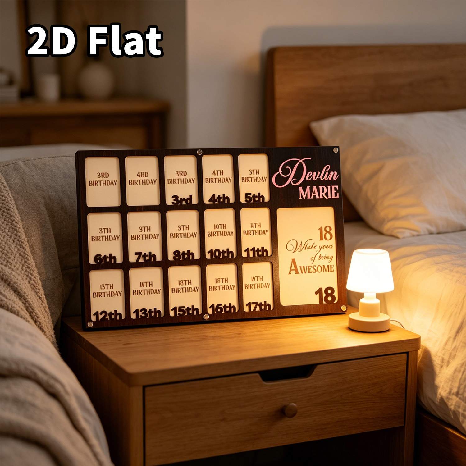 لوحة خشبية مخصصة للصور، ديكور  - مراجعة Home Decor Frames وسعره