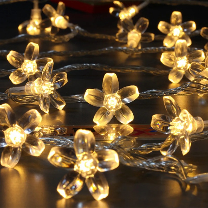 1 قطعة أضواء زهور الكرز تعمل ب - مراجعة Fairy Lights Bedroom وسعره