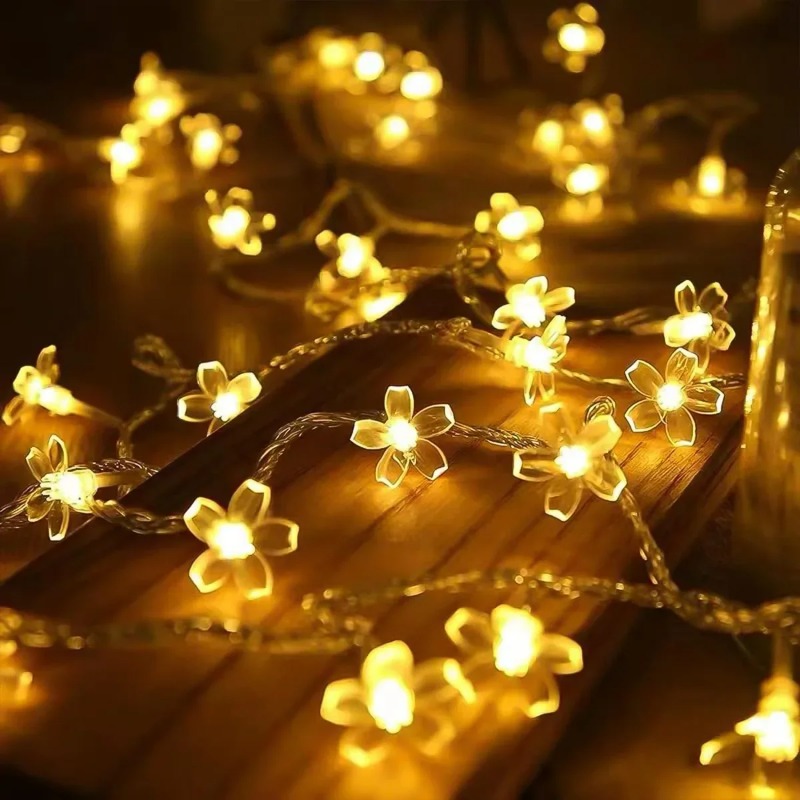 1 قطعة أضواء زهور الكرز تعمل ب - مراجعة Fairy Lights Bedroom وسعره