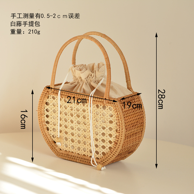 عادية جوفاء سلة من الخيزران أك - مراجعة Home Decor Rattan وسعره