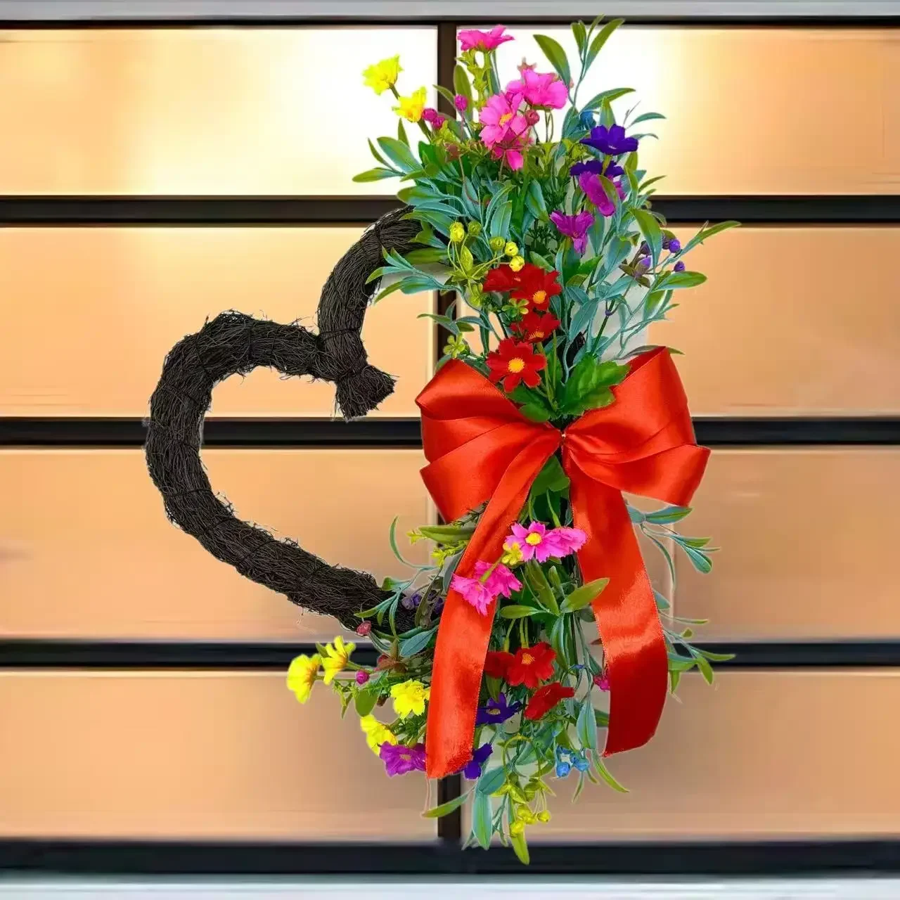إكليل زهور الأقحوان الملون الف - مراجعة Home Decor Daisy وسعره