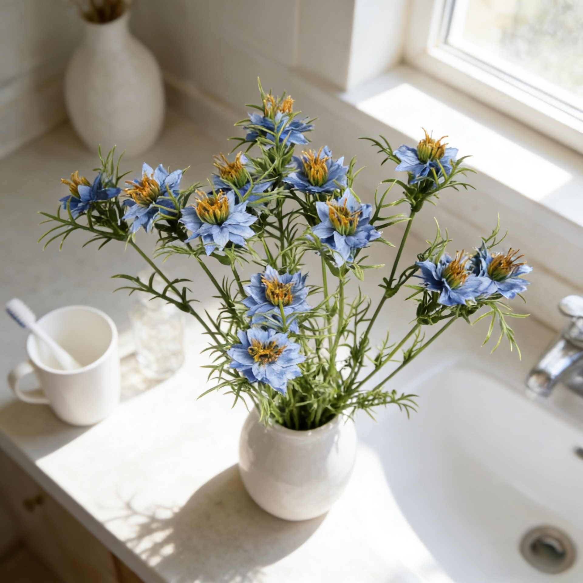 27 بوصة فو نيجيلا ديزي زهرة رذ - مراجعة Home Decor Daisy وسعره