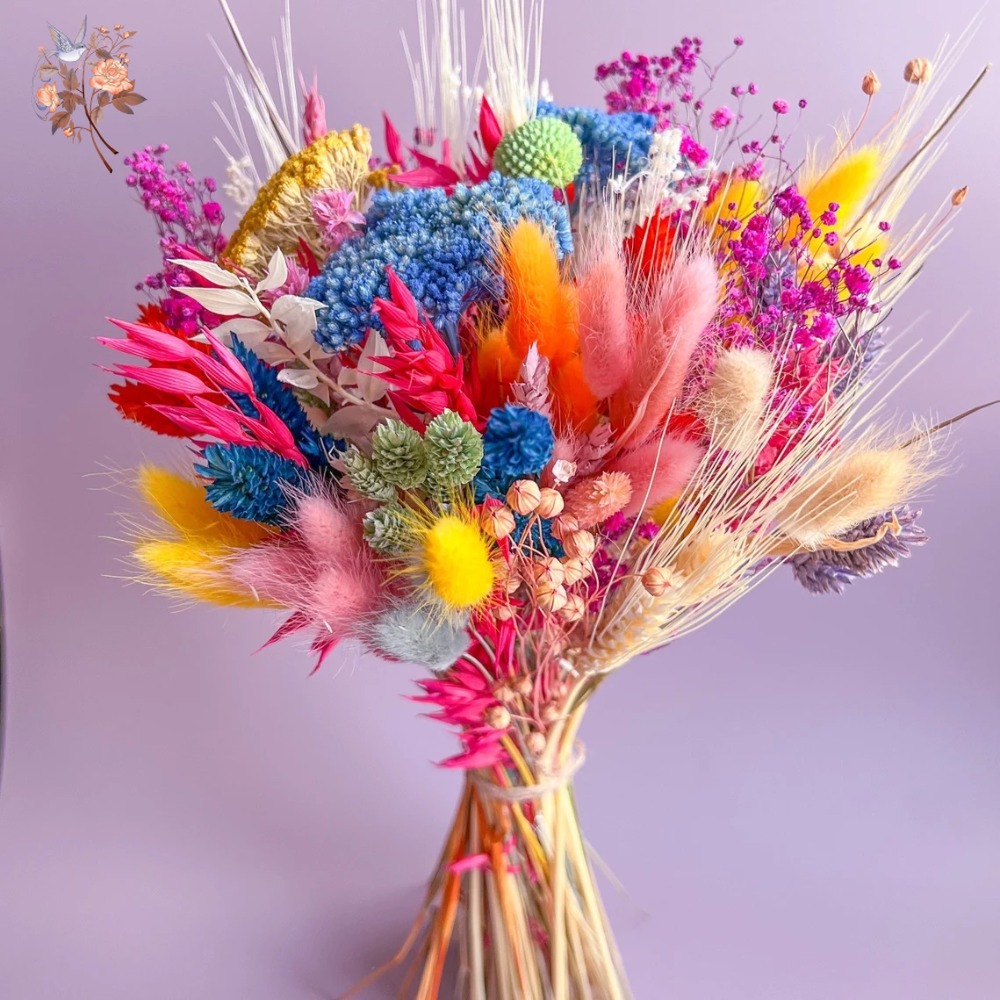 الزهور المجففة الملونة باقة ال - مراجعة Pampas Grass Decor وسعره