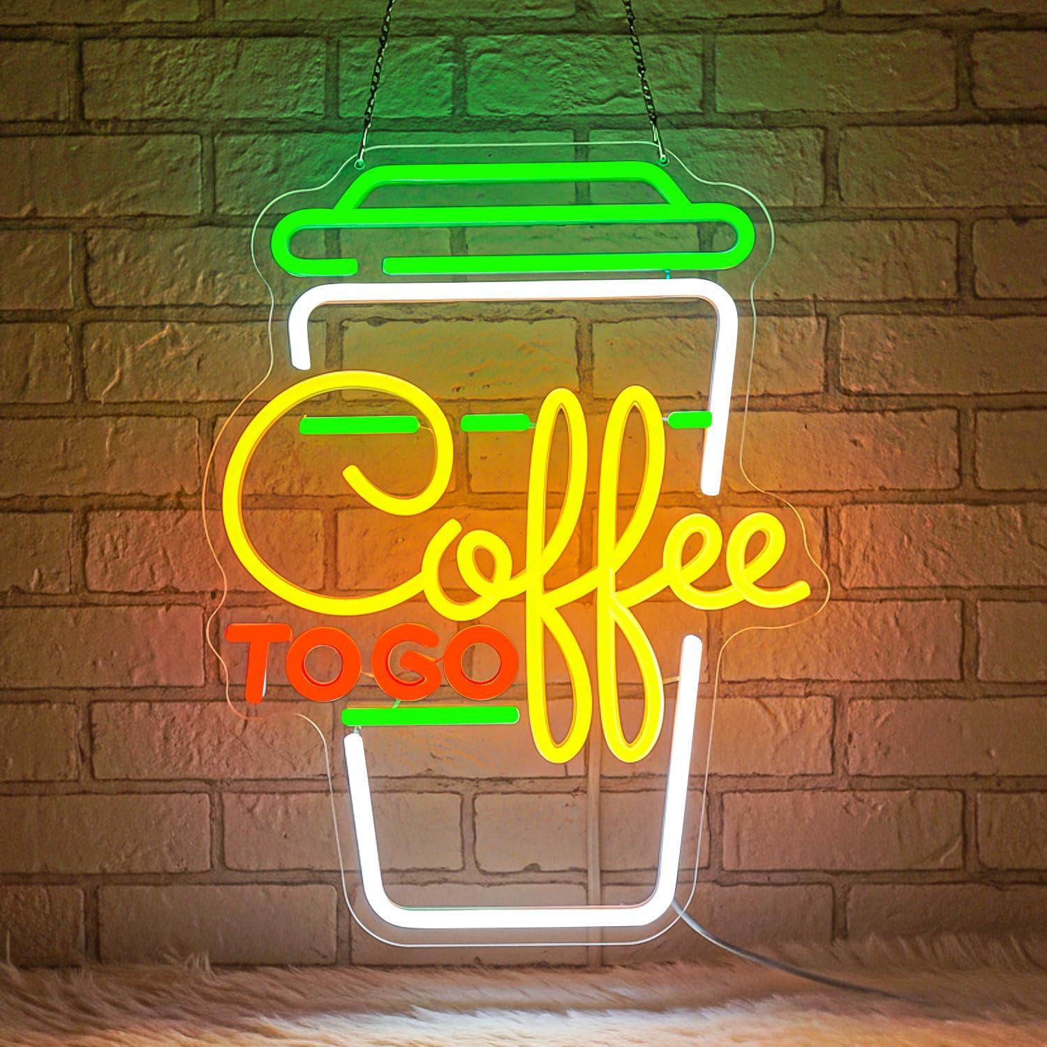 لافتة نيون للقهوة بإضاءة LED ق - مراجعة Home Decor Kitchen وسعره