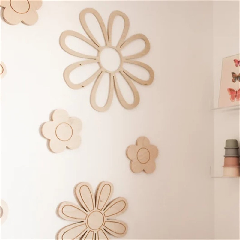 ديكور حائط خشبي على شكل زهور ا - مراجعة Home Decor Daisy وسعره