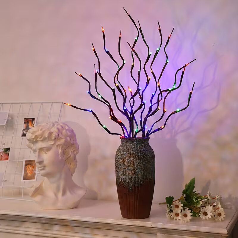 1/2 قطعة إضاءة على شكل فروع شج - مراجعة Home Decor Vase وسعره