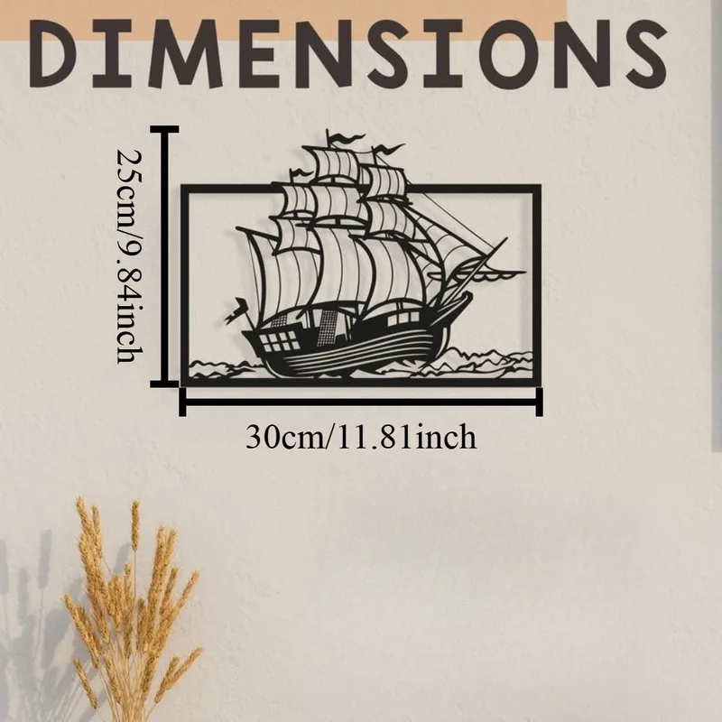 لوحة جدارية معدنية على شكل قار - مراجعة Home Decor Nautical وسعره