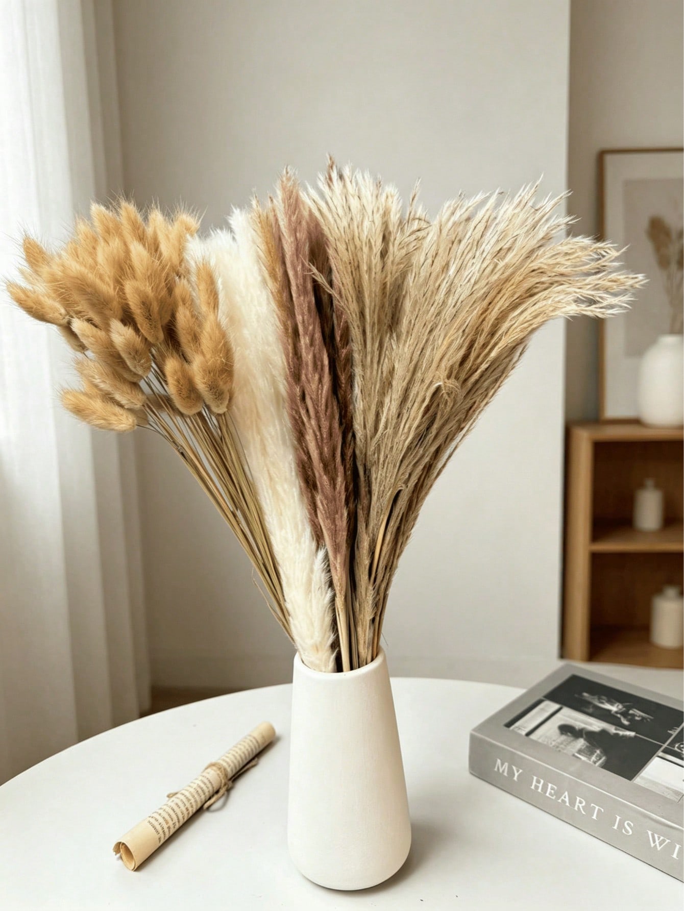 10/20/30 قطعة من عشب البامباس  - مراجعة Pampas Grass Decor وسعره