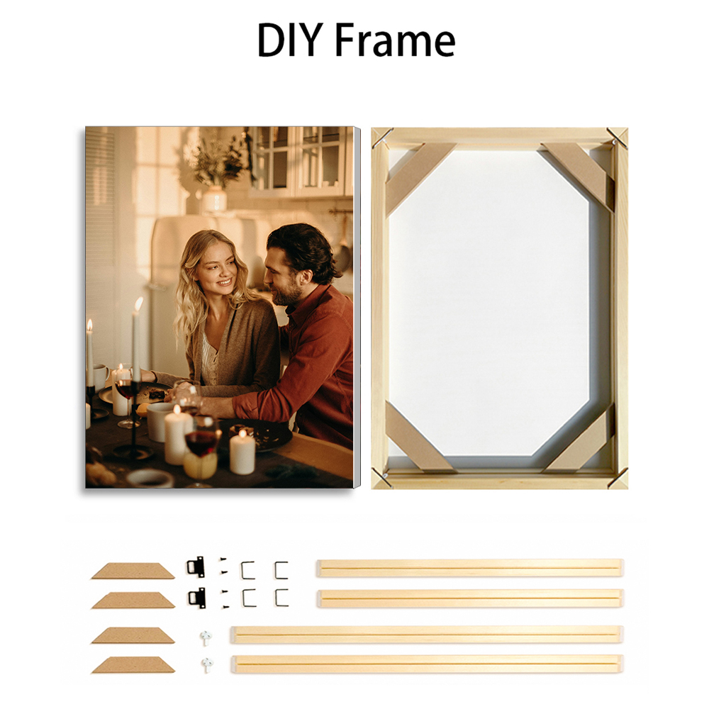1 قطعة صور مخصصة مع إطار خشبي  - مراجعة Home Decor Frames وسعره