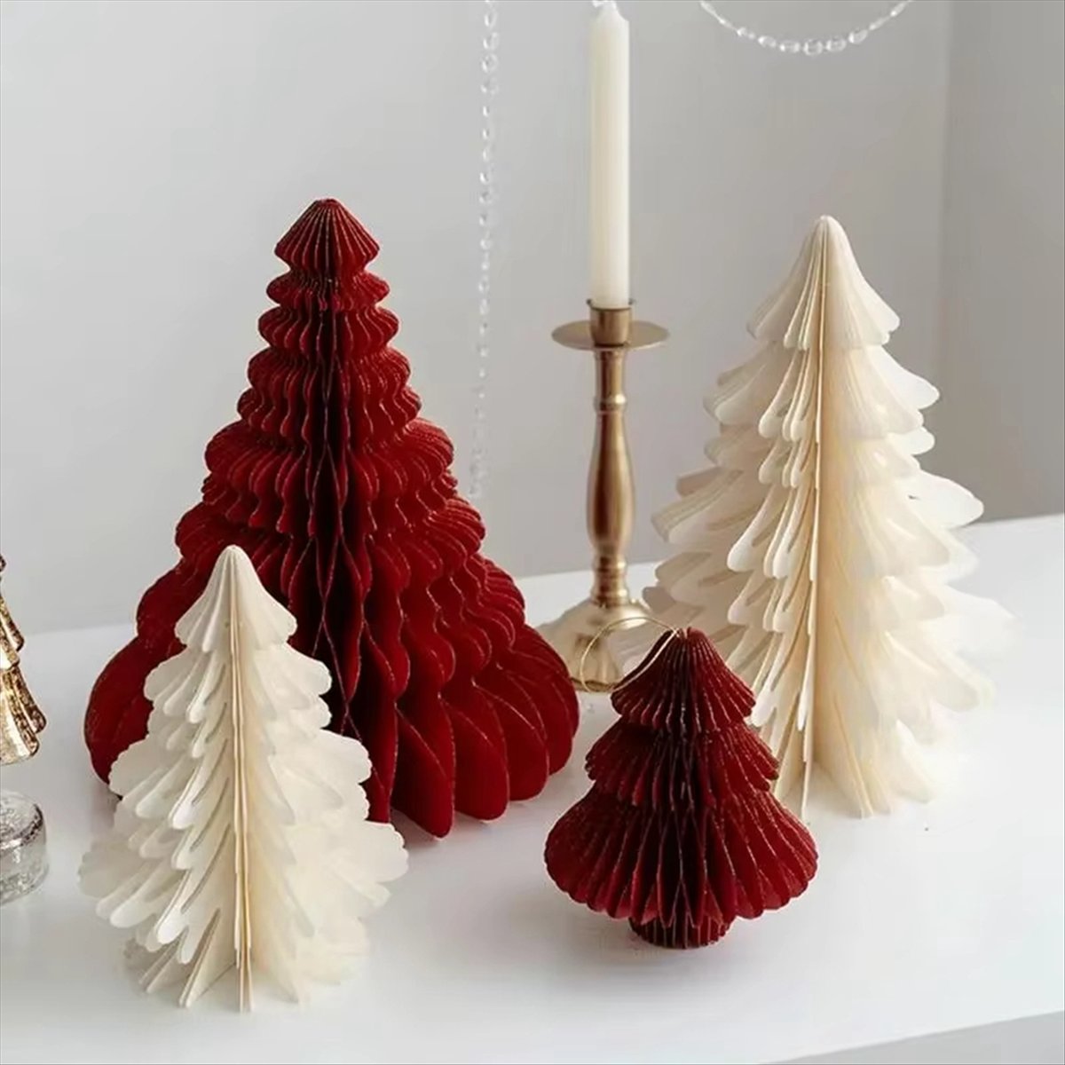 شجرة عيد الميلاد المصغرة ثلاثي - مراجعة Home Decor Trend 2026 وسعره
