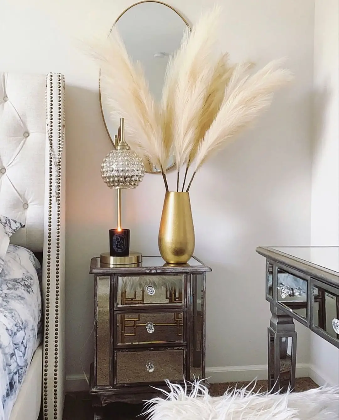 الاصطناعي فو Pampas العشب كبير - مراجعة Pampas Grass Decor وسعره