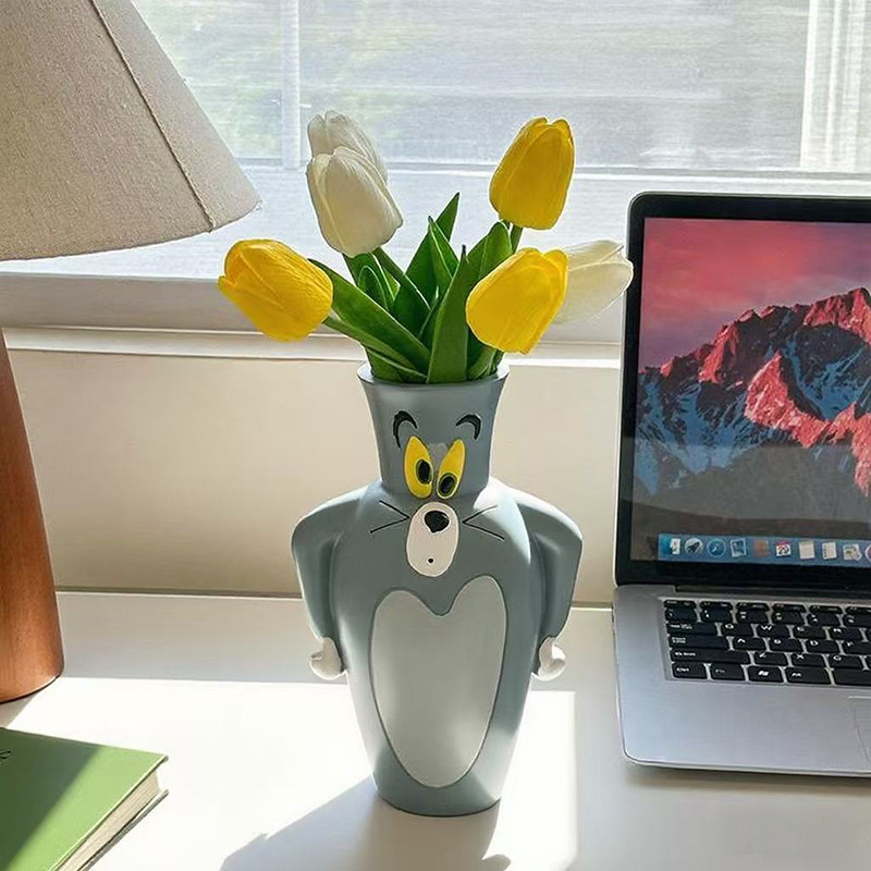 مزهرية كرتونية جديدة على شكل ت - مراجعة Home Decor Vase وسعره