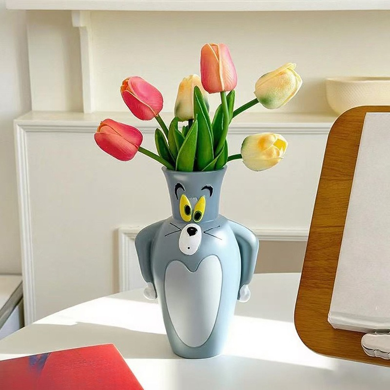 مزهرية كرتونية جديدة على شكل ت - مراجعة Home Decor Vase وسعره