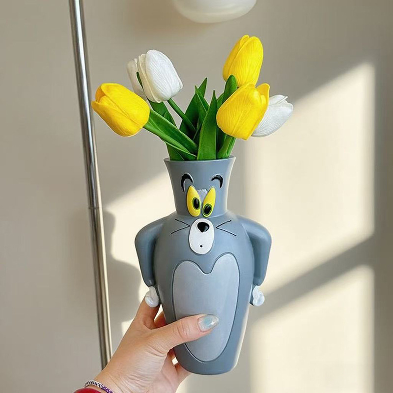 مزهرية كرتونية جديدة على شكل ت - مراجعة Home Decor Vase وسعره