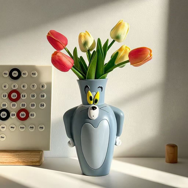 مزهرية كرتونية جديدة على شكل ت - مراجعة Home Decor Vase وسعره
