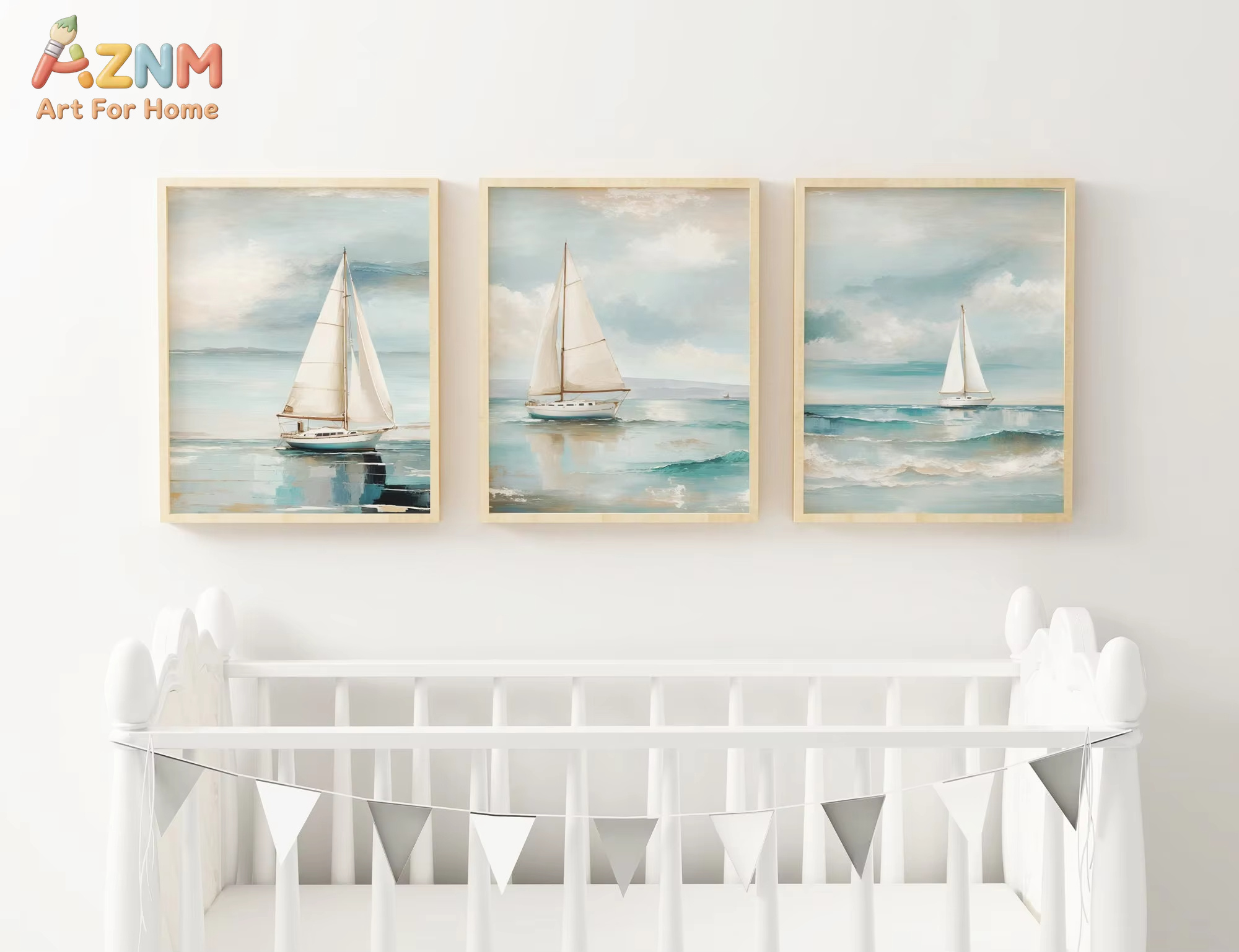 لوحة فنية جدارية بتصميم بحري ع - مراجعة Home Decor Nautical وسعره